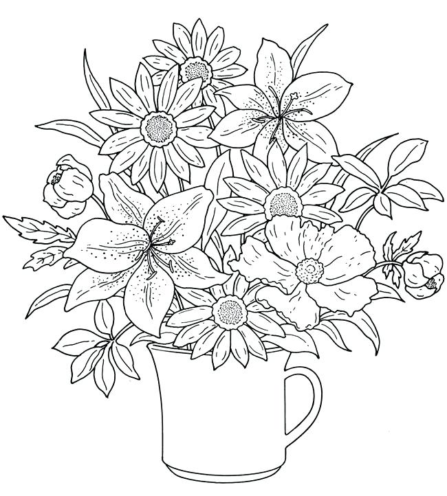 Floral Coloring Pages Best Flower Coloring Pages Ideas On Flower 650x722 Floral Coloring Pages Best Flower Coloring Pages Ideas On Flower