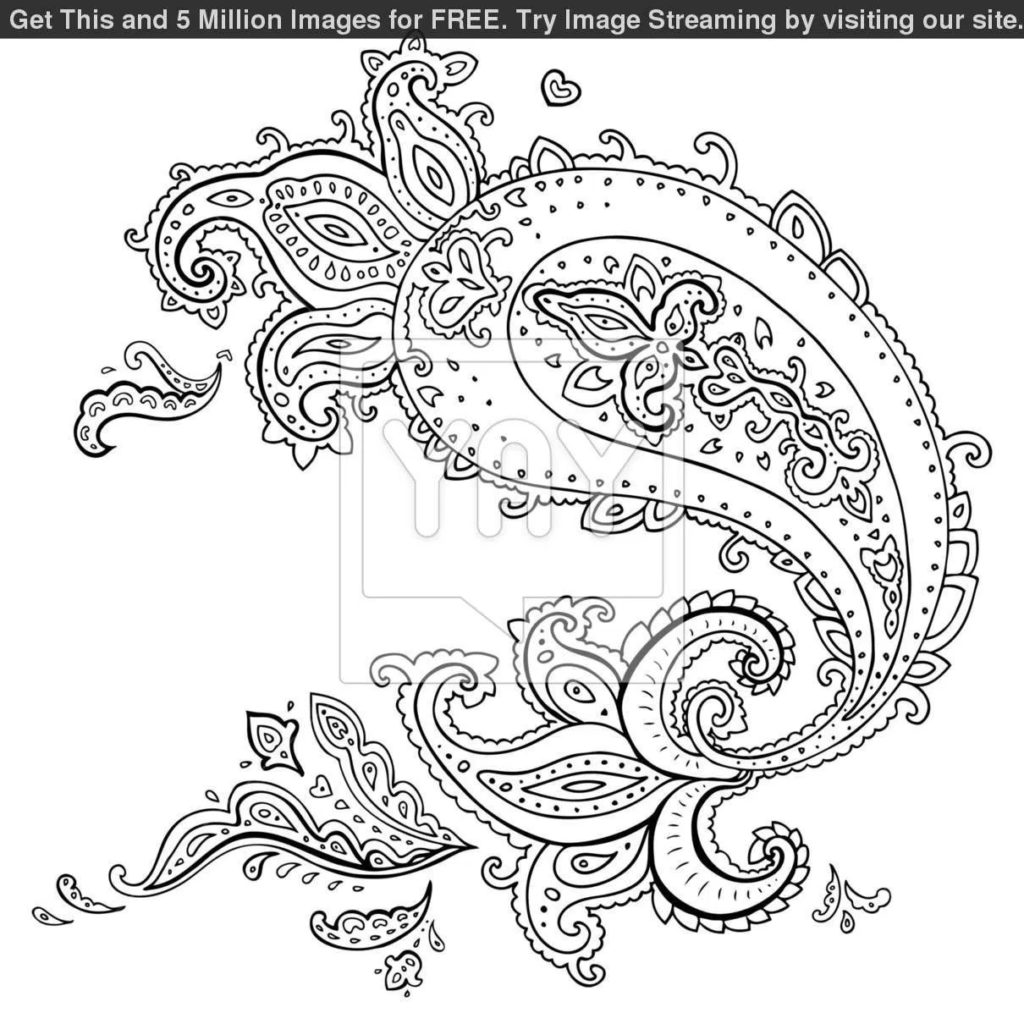 Paisley Design Coloring Pages For Adults Printable Adult In Dak 1024x1024 Paisley Design Coloring Pages For Adults Printable Adult In Dak