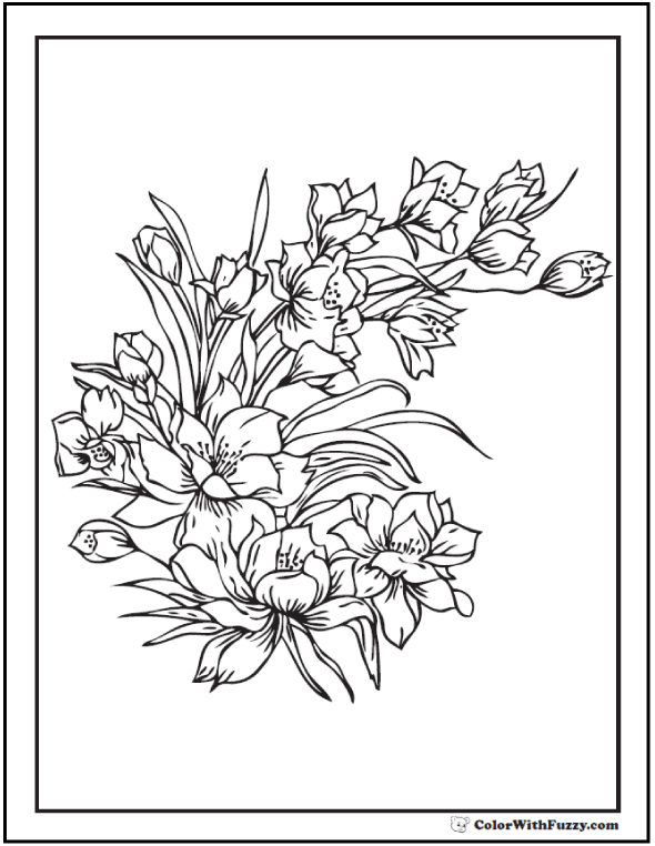 Awesome Design Ideas Adult Flower Coloring Pages 42 Customize 590x762 Awesome Design Ideas Adult Flower Coloring Pages 42 Customize