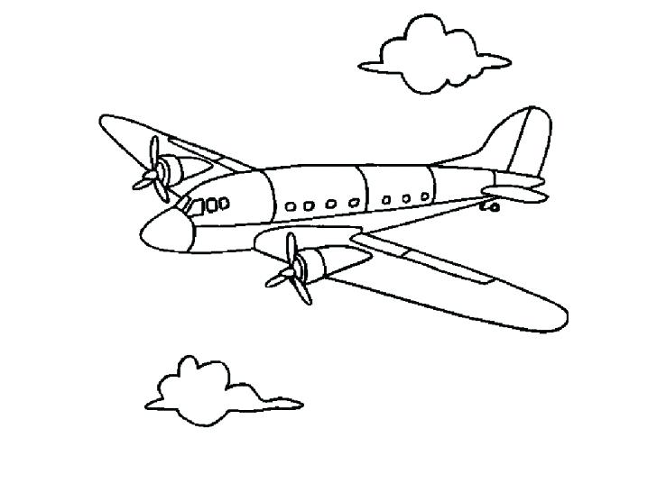 728x546 Airplane Coloring Pages For Preschool Devon Creamteas