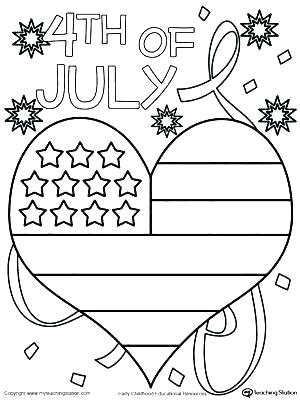 Printable American Flag Coloring Page