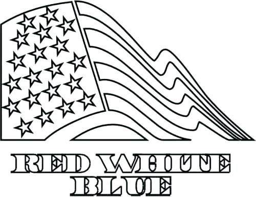 Printable American Flag Coloring Pages Page Print Picture Red 500x392 Printable American Flag Coloring Pages Page Print Picture Red
