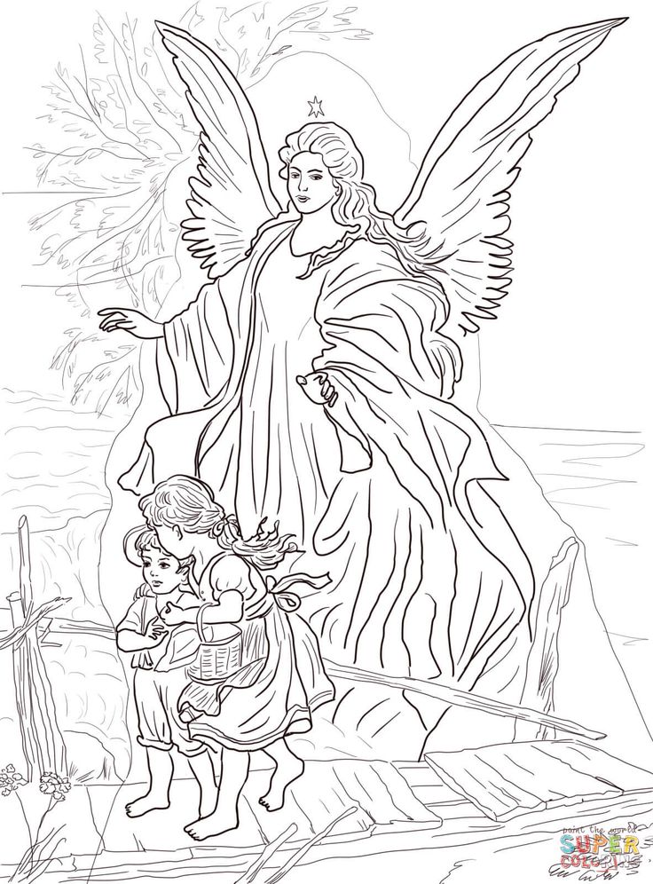 Printable Angel Coloring Pages