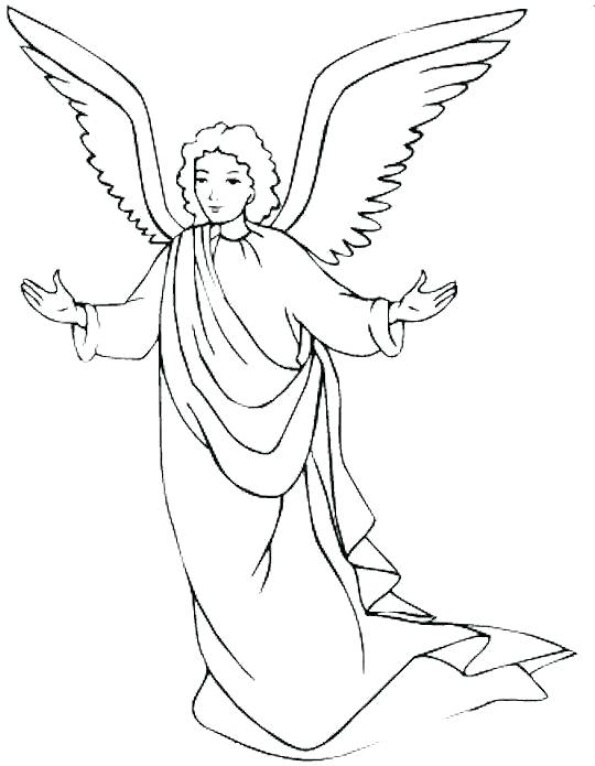540x695 Mesmerizing Angel Gabriel Coloring Page Coloring Page See More