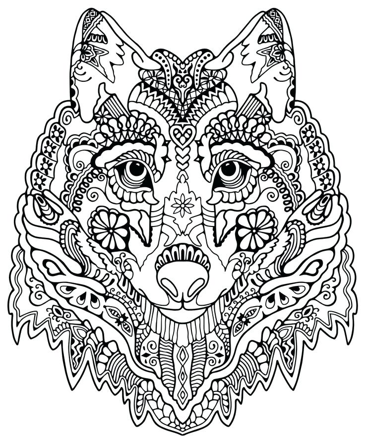 736x896 Free Coloring Pages For Adults With Dementia Pattern Animal