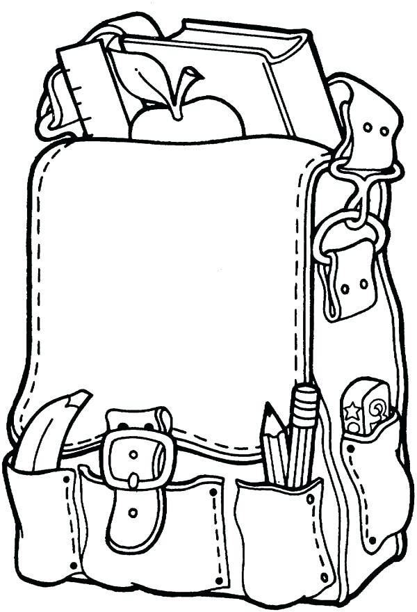 600x880 School Supplies Coloring Pages Printables Awesome Coloring Pages