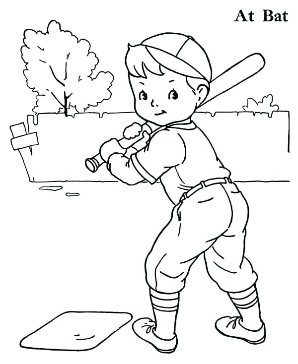 Baseball Color Pages With Baseball Color Pages Boy Baseball Player 600x734 Baseball Color Pages With Baseball Color Pages Boy Baseball Player