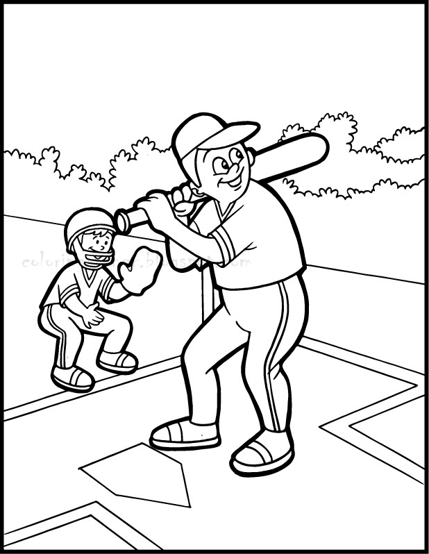 Baseball Coloring Pages 618x798 Baseball Coloring Pages