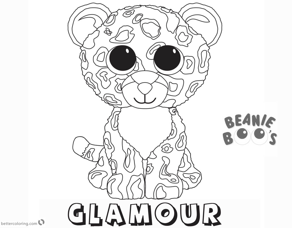 Beanie Boo Coloring Pages Glamour 1200x940 Beanie Boo Coloring Pages Glamour