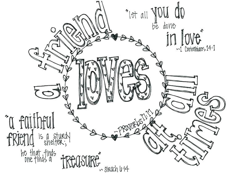 Printable Bible Verse Coloring Pages