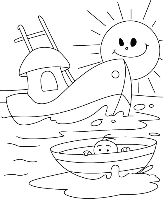 Printable Boat Coloring Pages 558x680 Printable Boat Coloring Pages