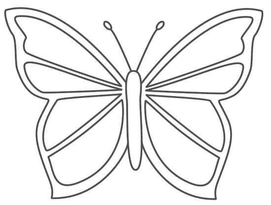Printable Butterfly Coloring Pages 550x416 Printable Butterfly Coloring Pages