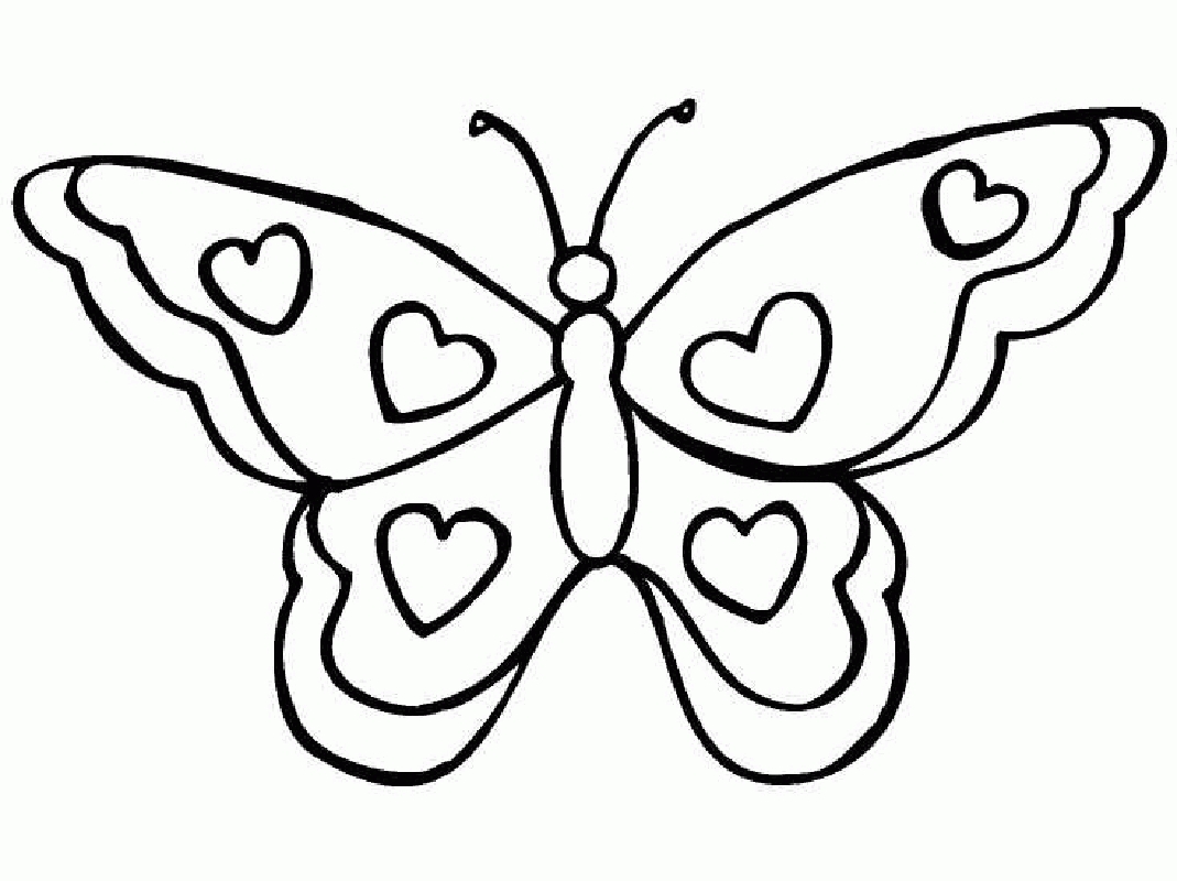Butterfly Coloring Pages For Girls Printable 1069x800 Butterfly Coloring Pages For Girls Printable