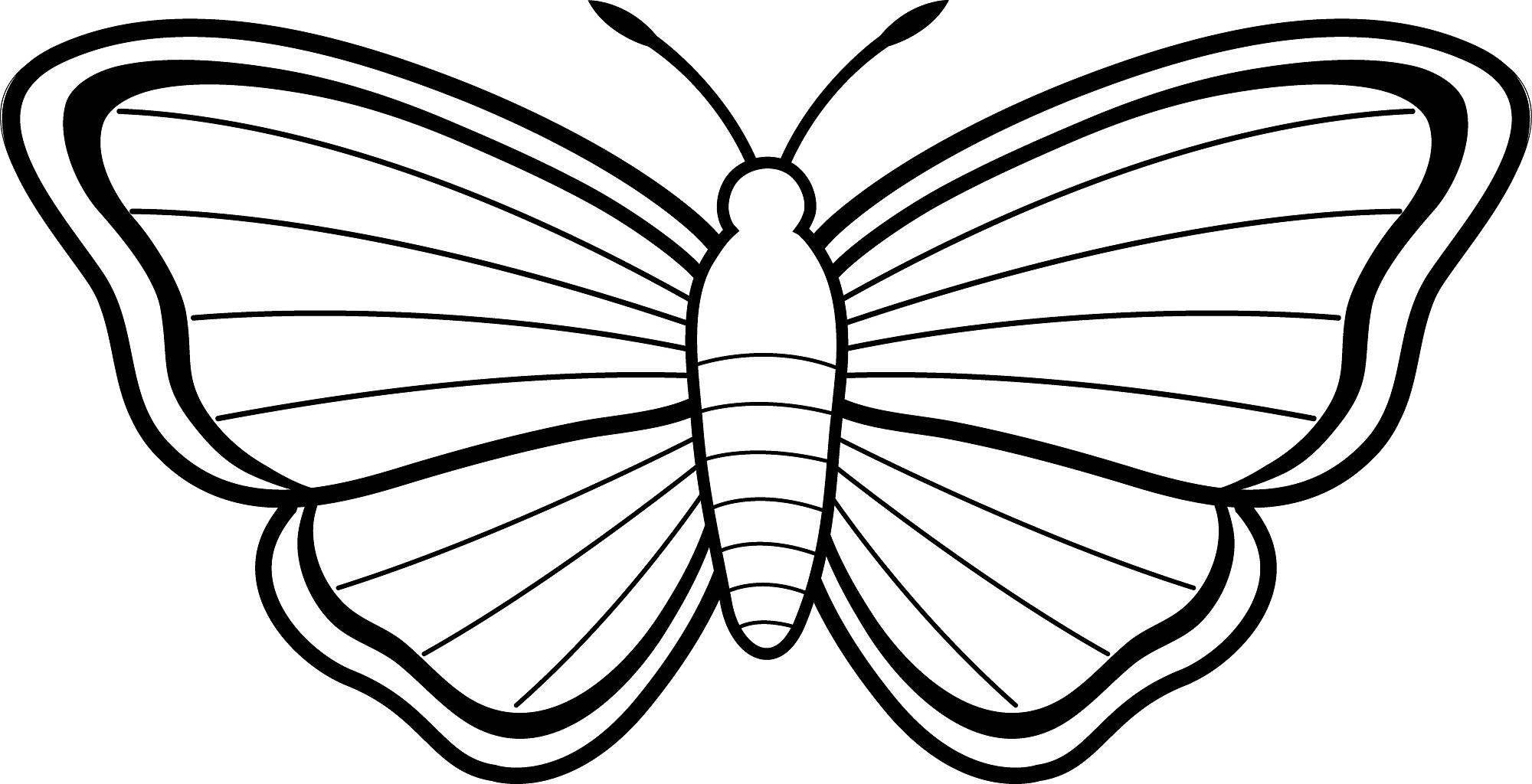 Printable Butterfly Coloring Pages Coloring Pages Printable 2000x1024 Printable Butterfly Coloring Pages Coloring Pages Printable