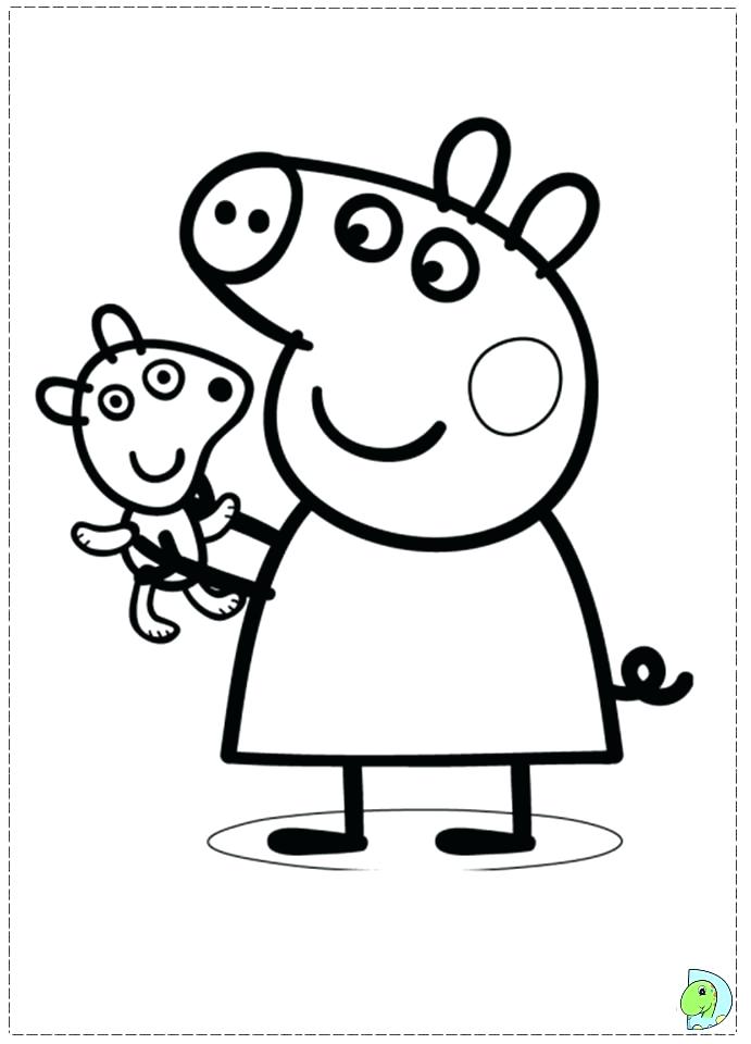 Peppa Pig Coloring Pages For Kids Pig Coloring Pages Free 691x960 Peppa Pig Coloring Pages For Kids Pig Coloring Pages Free