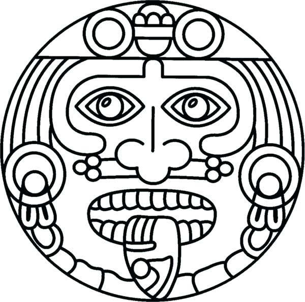 Aztec Coloring Pages Marketplace Coloring Pages Aztec Calendar 600x595 Aztec Coloring Pages Marketplace Coloring Pages Aztec Calendar