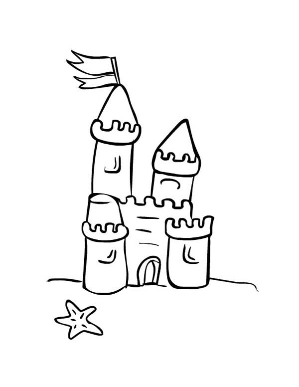Sand Castle Coloring Pages 600x776 Sand Castle Coloring Pages