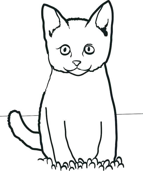 Hello Coloring Pages Cat Coloring Pages For Kids Cat Coloring 584x700 Hello Coloring Pages Cat Coloring Pages For Kids Cat Coloring