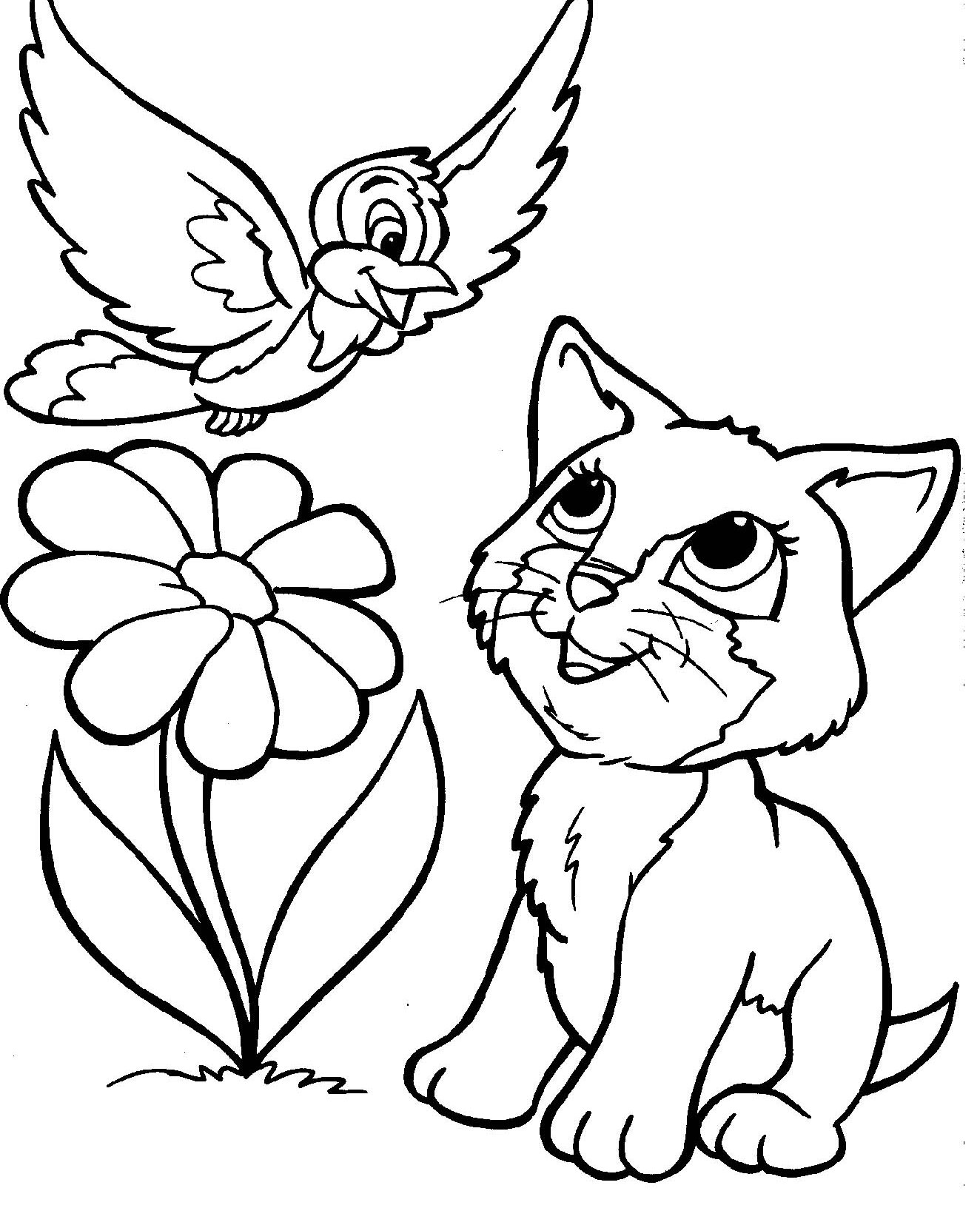 Vogel En Kat Coloring Pages Kids Stamps Digi Stamps 1324x1632 Vogel En Kat Coloring Pages Kids Stamps Digi Stamps