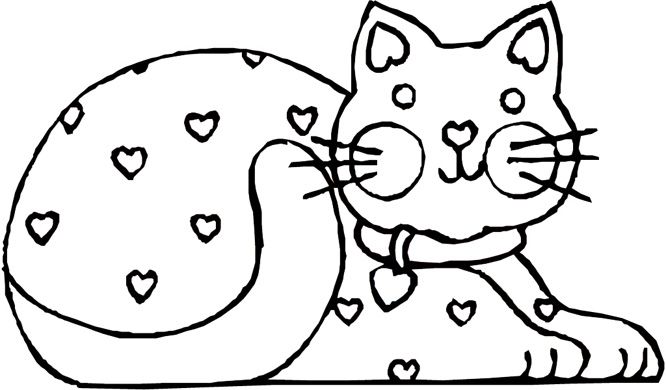 Cat Coloring Pages Free Printable Cats Coloring Picture Cow Kids 666x390 Cat Coloring Pages Free Printable Cats Coloring Picture Cow Kids