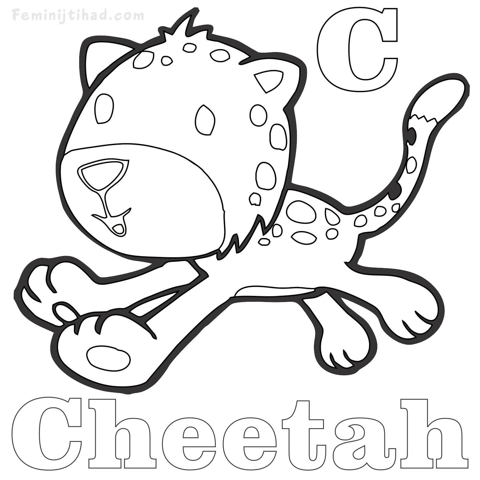1575x1575 Cheetah Coloring Pages Collection Coloring Pages For Kids