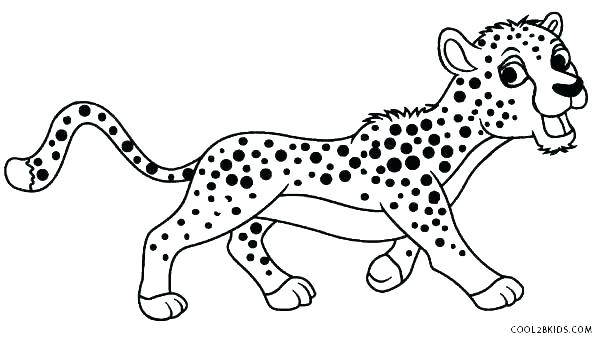 600x340 Realistic Cheetah Coloring Pages Real Cheetah Coloring Pages