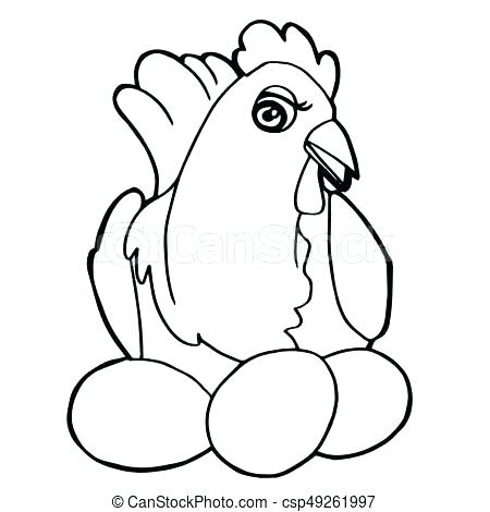 Chicken Coloring Pages Cartoon Cute Chicken Coloring Page Drawing 450x470 Chicken Coloring Pages Cartoon Cute Chicken Coloring Page Drawing