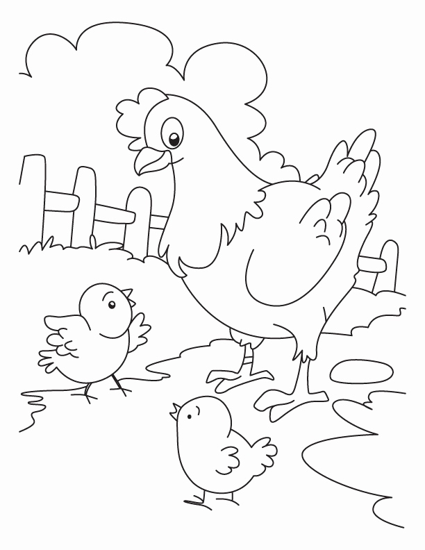 Printable Chicken Coloring Pages Images Hen And Chicken Coloring 612x792 Printable Chicken Coloring Pages Images Hen And Chicken Coloring