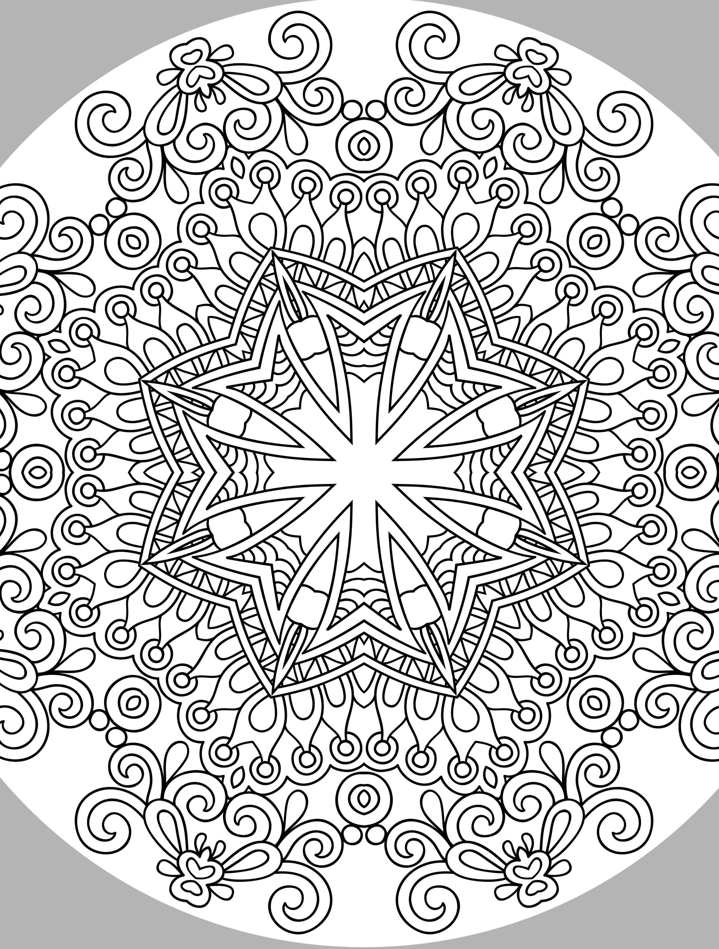 Printable Christmas Coloring Pages For Adults