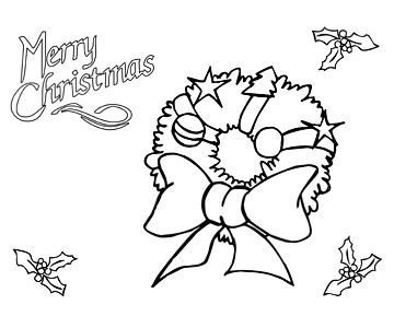 Printable Christmas Coloring Pages 360x300 Printable Christmas Coloring Pages