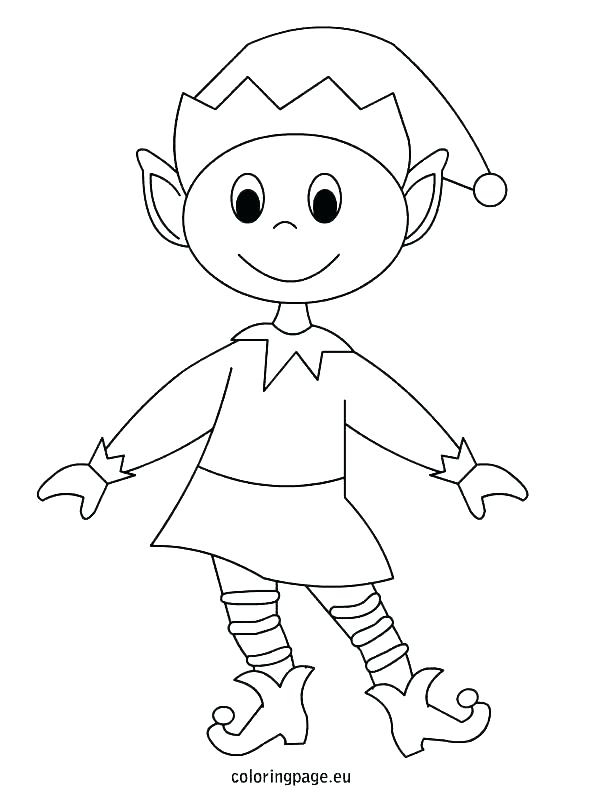 Christmas Elves Coloring Pages 595x804 Christmas Elves Coloring Pages