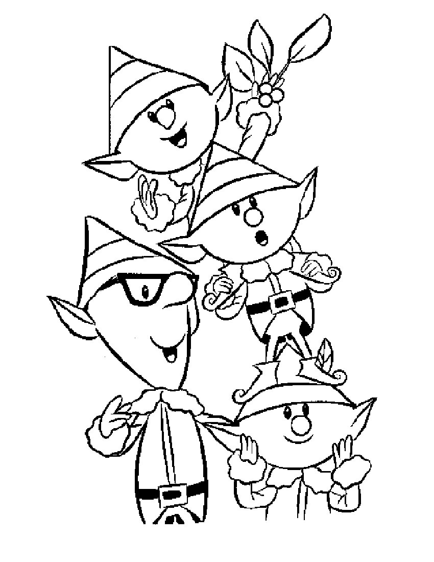 850x1100 Linkcity 018 Print Free Christmas Elf Coloring Pages Online