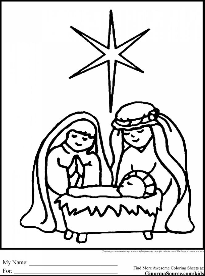 Christmas Nativity Coloring Pages To Pri On Christmas Sunday 665x895 Christmas Nativity Coloring Pages To Pri On Christmas Sunday