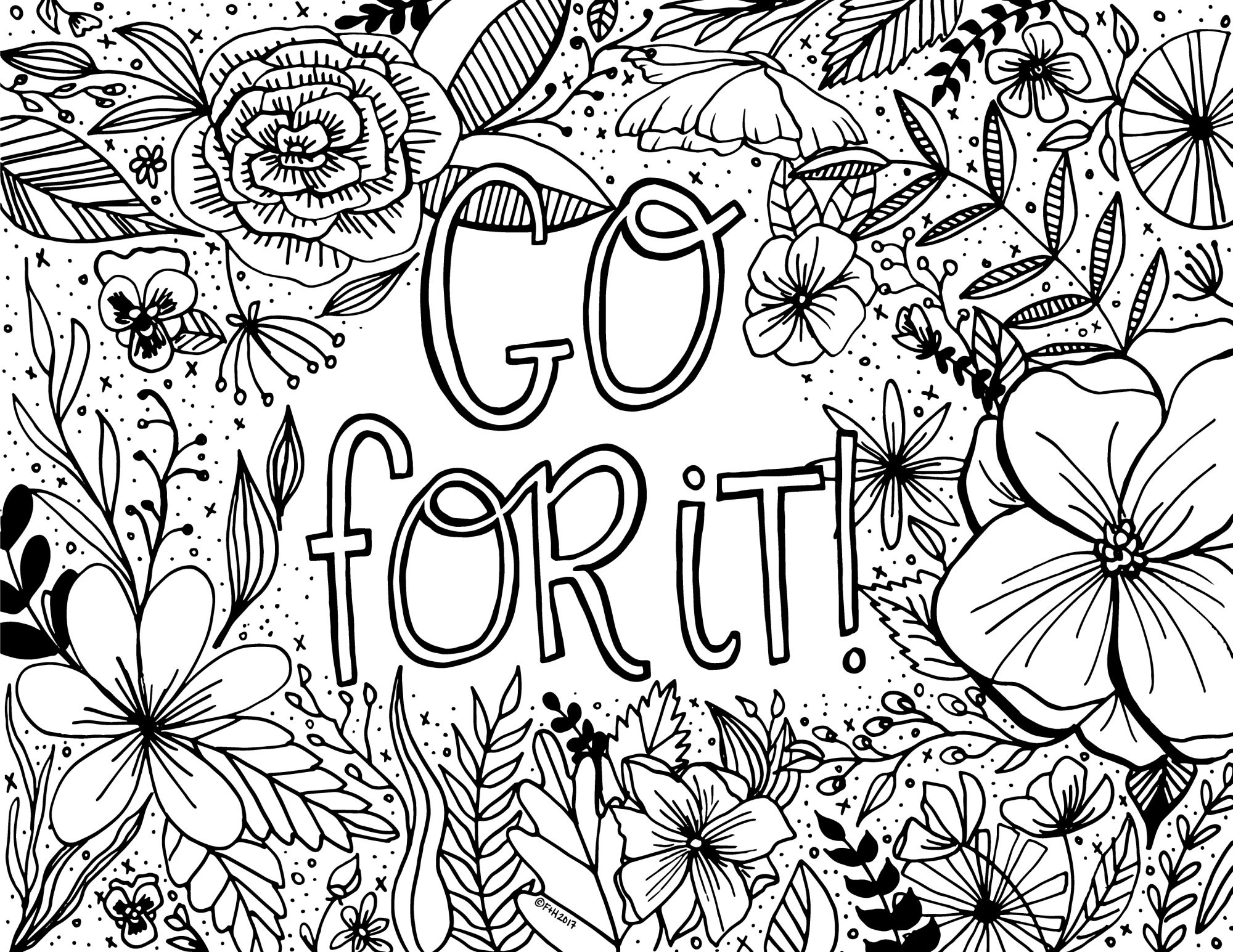 Free Encouragement Coloring Page Printable Dawn Nicole 2000x1545 Free Encouragement Coloring Page Printable Dawn Nicole