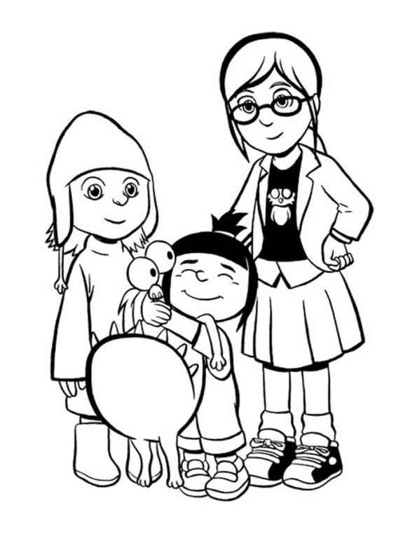 595x768 Kids N 16 Coloring Pages Of Despicable Me
