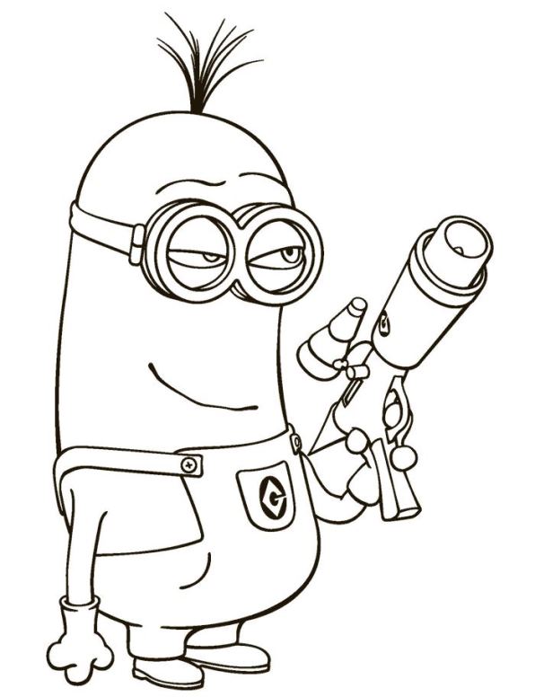 596x776 Free} Printable Coloring Page Despicable Me