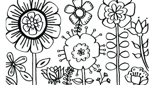 Coloring Pages Of Flowers And Butterflies Printable Coloring Pages 500x280 Coloring Pages Of Flowers And Butterflies Printable Coloring Pages