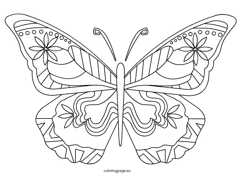 Printable Coloring Pages Flowers And Butterflies at GetColorings.com ...