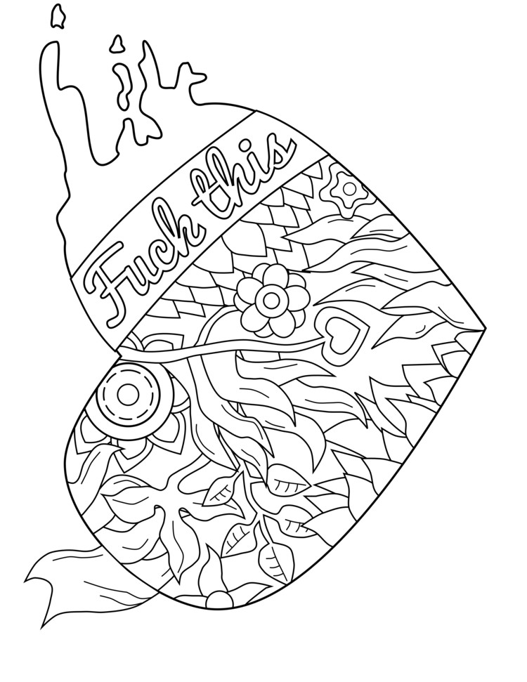 750x971 Free Printable Coloring Pages Adults Only Best Of Swear Word