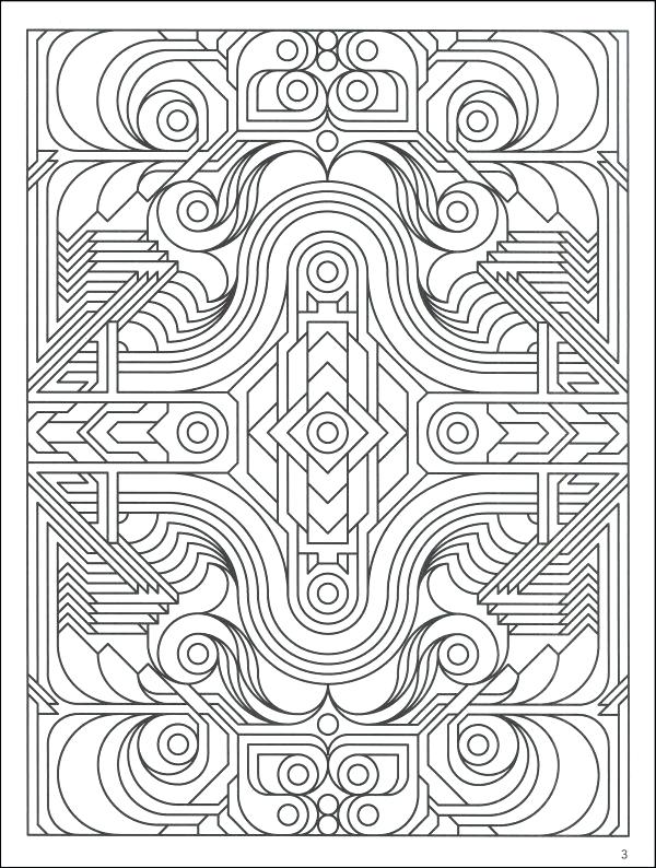 600x794 Geometric Patterns Coloring Pages Geometric Pattern Coloring Pages