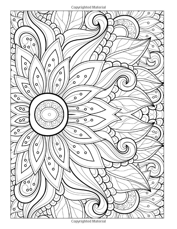 600x776 Printable Coloring Pages For Adults Patterns