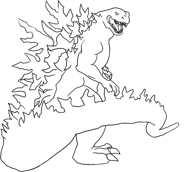 Godzilla Printable Coloring Pages 600x558 Godzilla Printable Coloring Pages