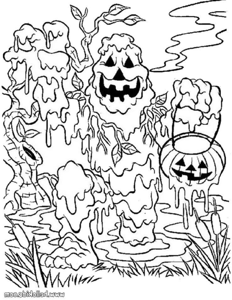 Scary Halloween Coloring Sheets Scary Halloween Coloring Pages 738x954 Scary Halloween Coloring Sheets Scary Halloween Coloring Pages