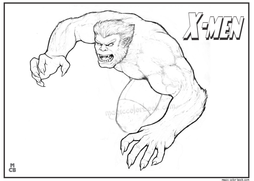 X Men Free Printable Coloring Pages 12 990x703 X Men Free Printable Coloring Pages 12