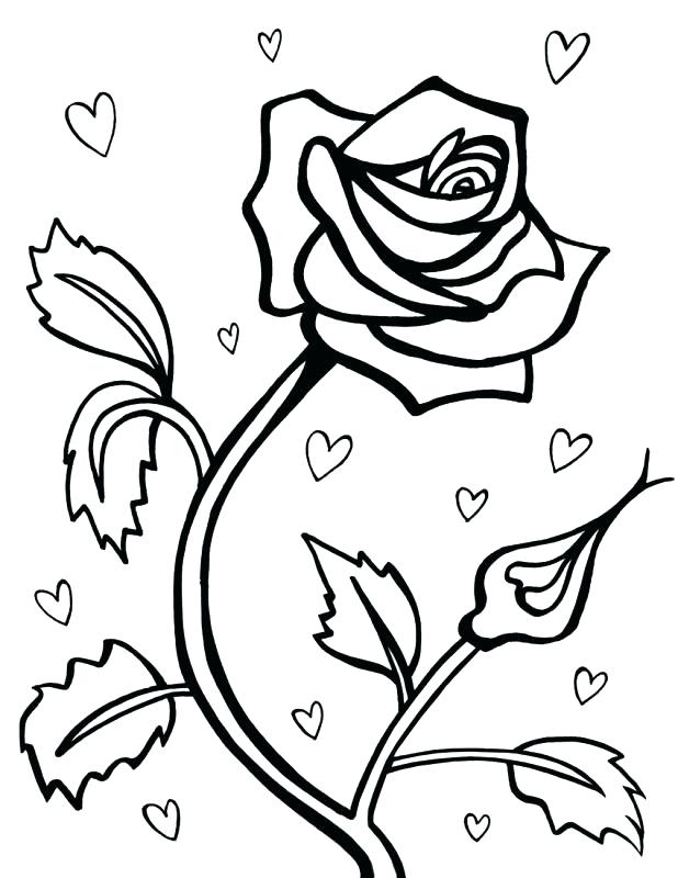 Heart And Roses Coloring Pages Of Hearts With Free Printable Book 618x800 Heart And Roses Coloring Pages Of Hearts With Free Printable Book