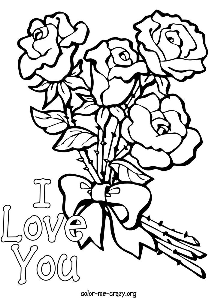 Printable Coloring Pages Of Hearts And Roses at GetColorings.com | Free ...