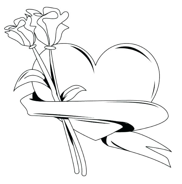 Color Pages Hearts Color Pages Of Hearts Roses Coloring Pictures 600x609 Color Pages Hearts Color Pages Of Hearts Roses Coloring Pictures