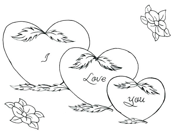 Printable Coloring Pages Of Hearts And Roses at GetColorings.com | Free ...