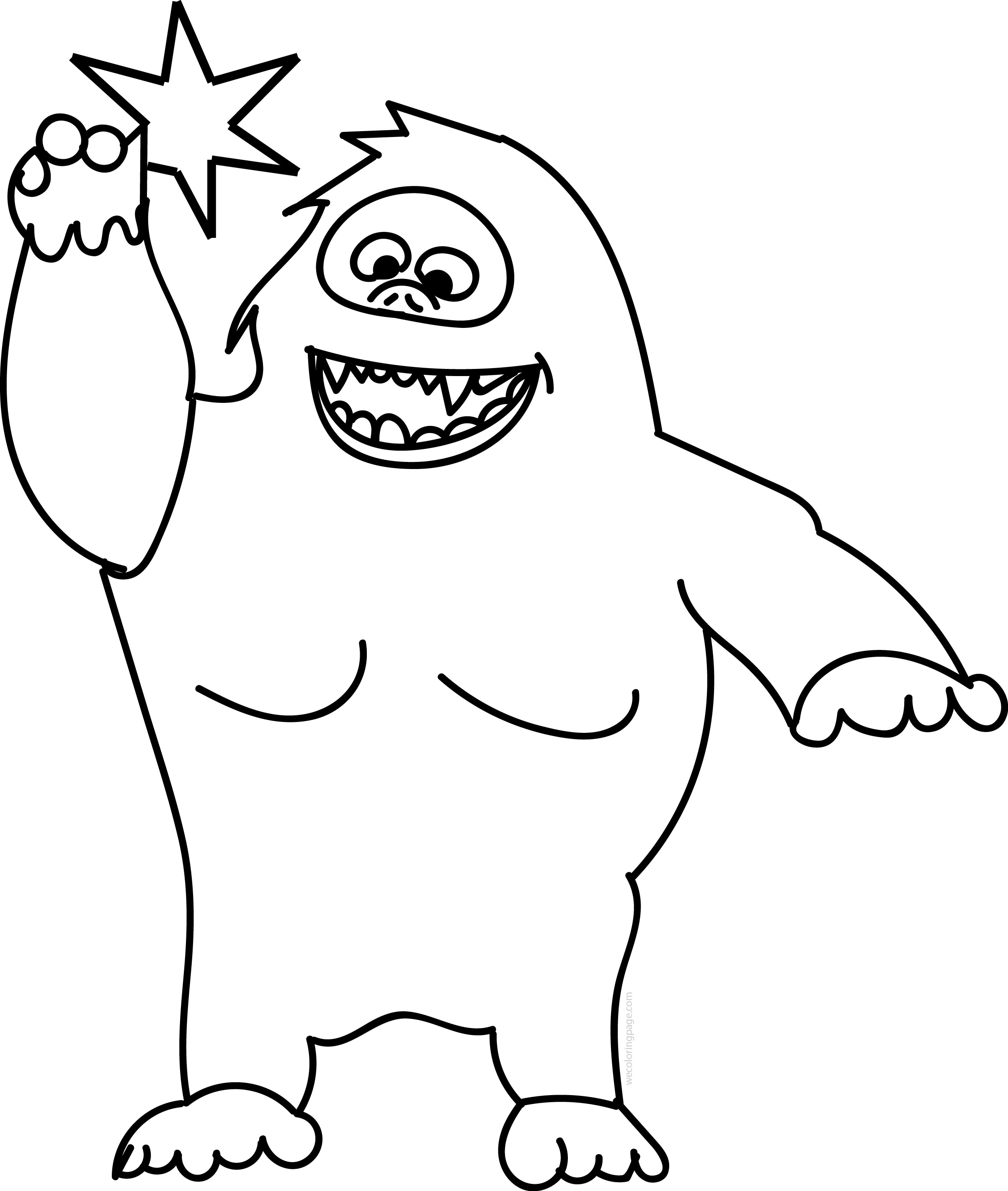 Abominable Snowman Coloring Pages 2407x2844 Abominable Snowman Coloring Pages