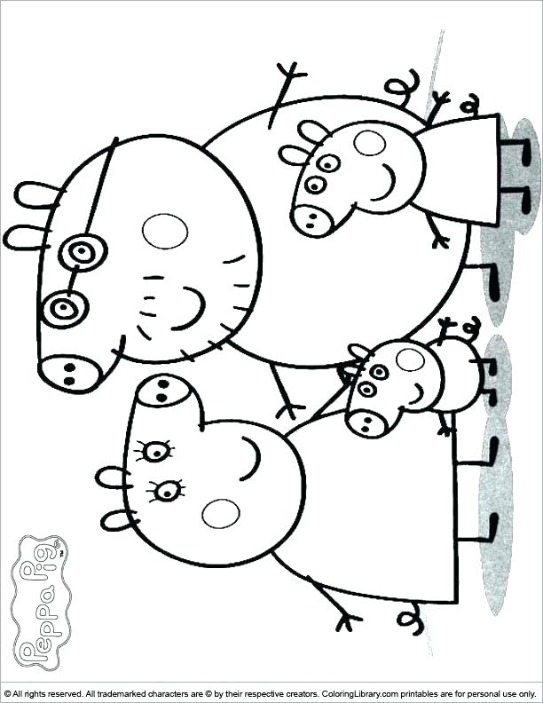 612x792 Peppa Pig Printable Coloring Pictures Kids Coloring Pig Coloring